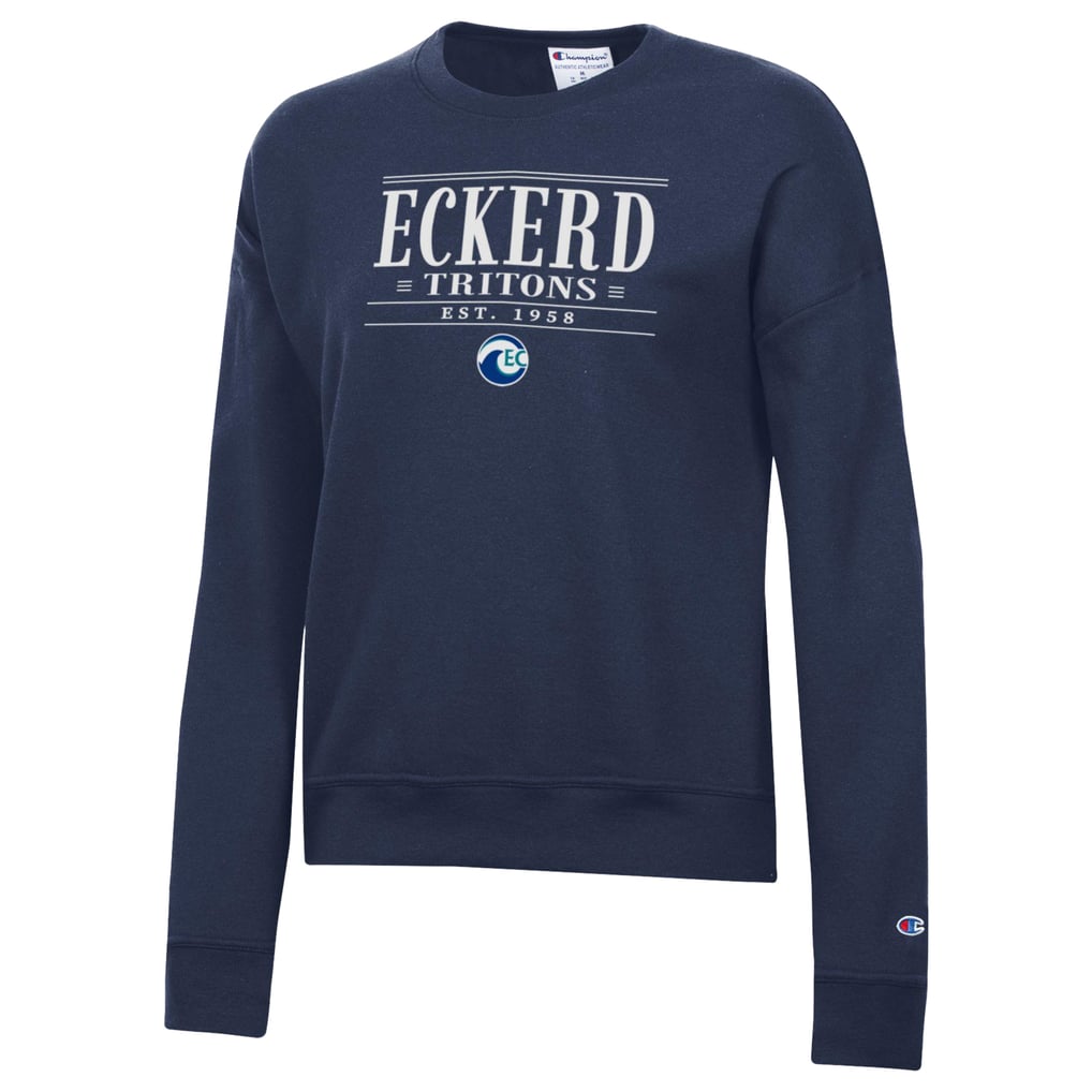  Eckerd Tritons Champion Women's Powerblend Pullover Sweatshirt - Navy